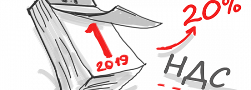 Применение налоговой ставки 20% по НДС с 1 января 2019 г